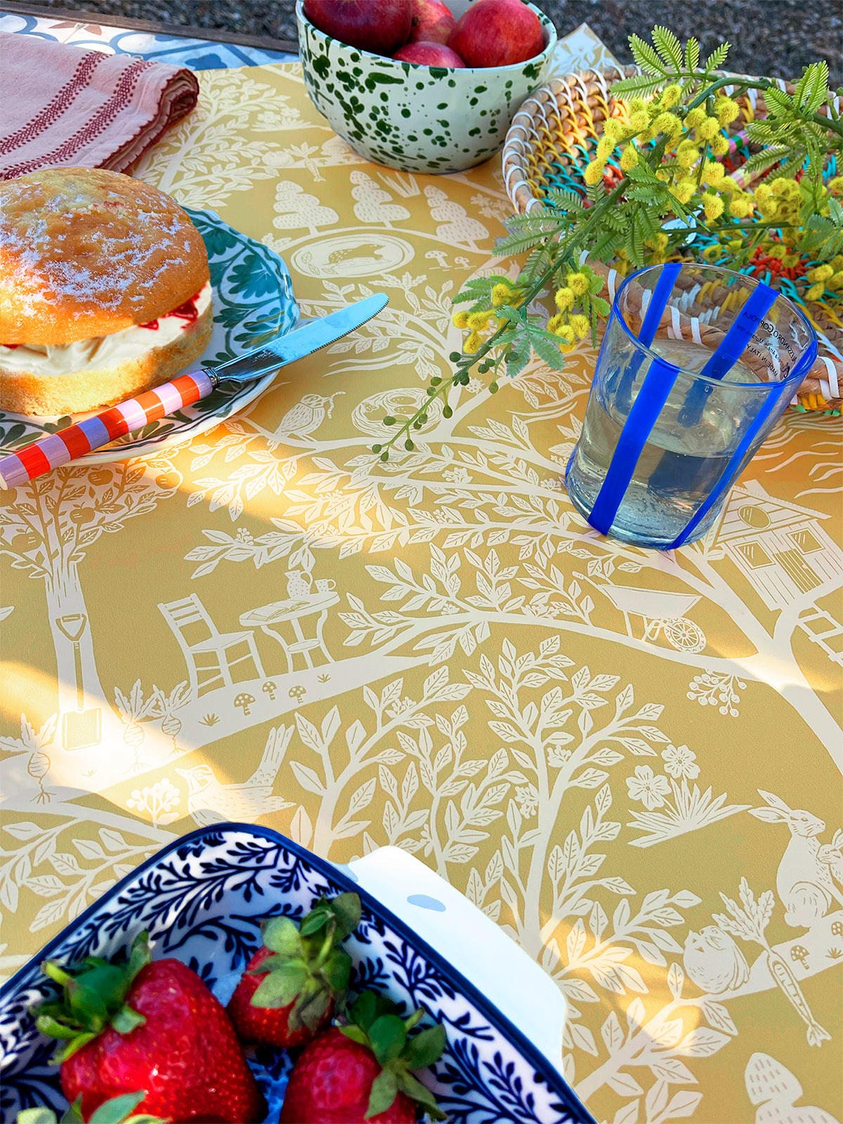 Homegrown Yellow wallpaper by Belgravia Décor