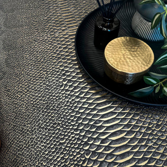 Animal Skin Charcoal Wallpaper by Belgravia Décor