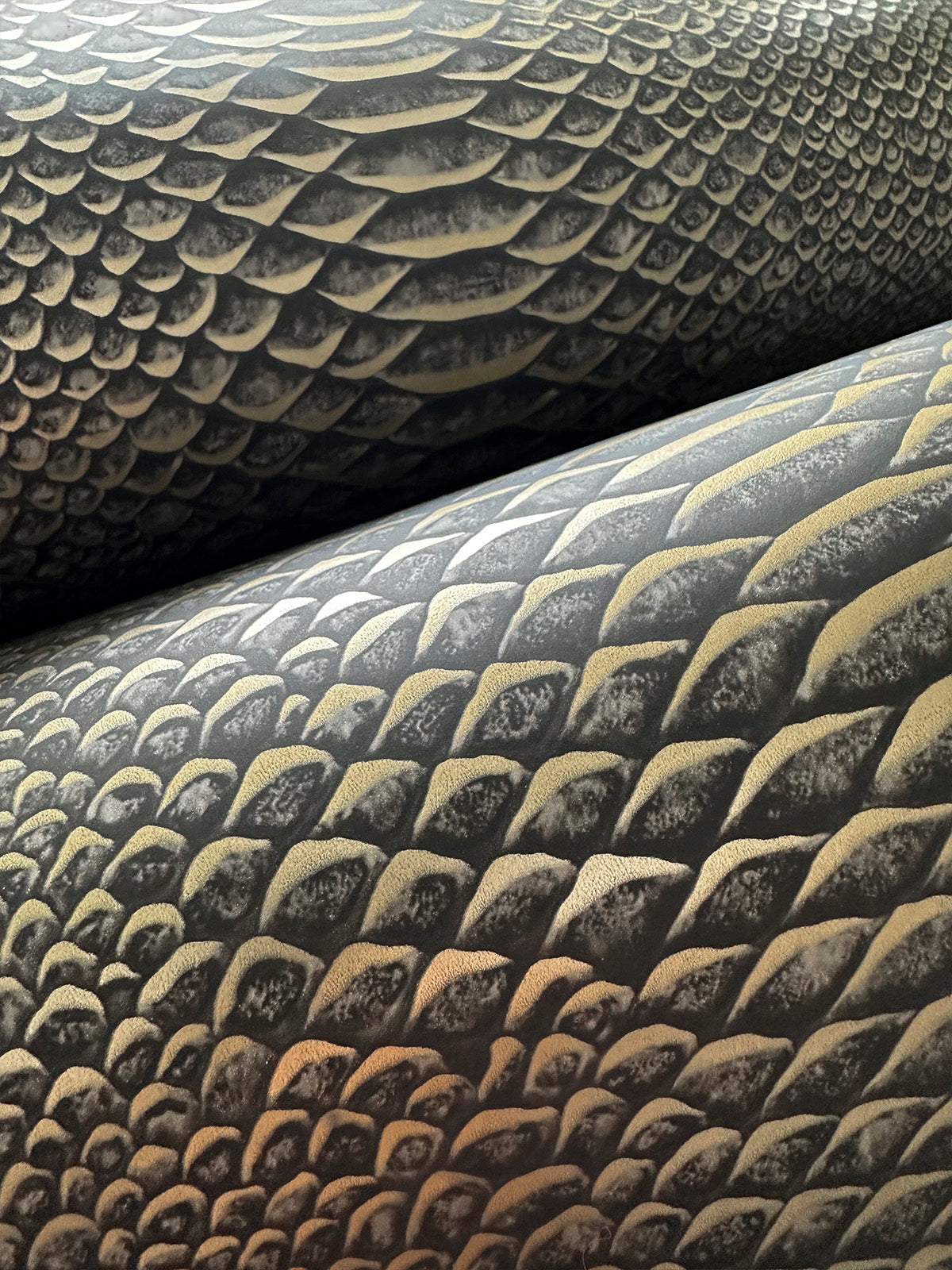 Animal Skin Charcoal Wallpaper by Belgravia Décor