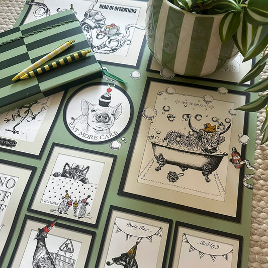 Madhouse Wallpaper Sage by Belgravia Décor