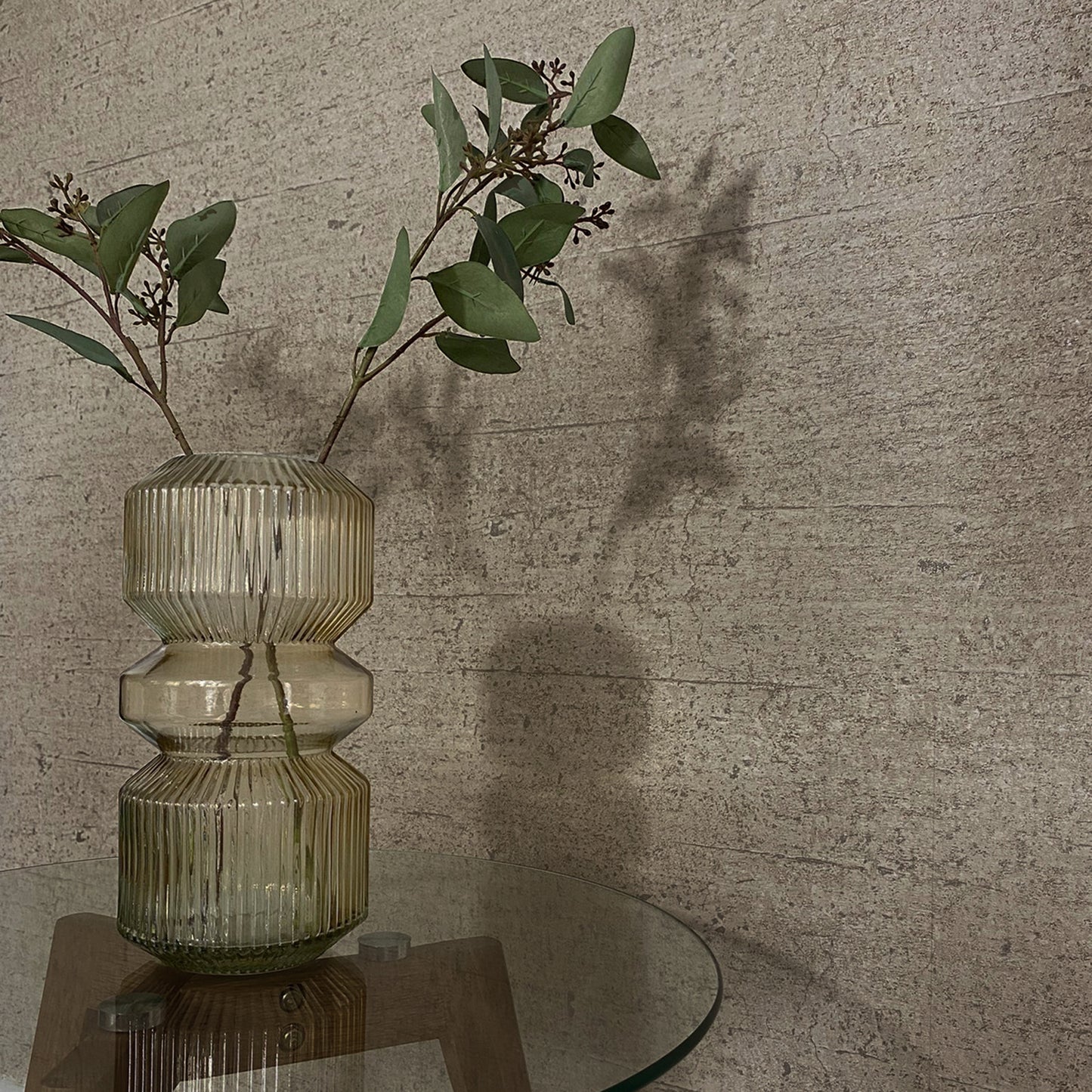 Concrete Mocha Brown Heavy Weight Wallpaper by Belgravia Décor