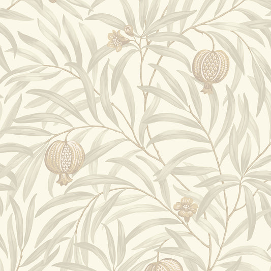 POMEGRANATE Cream Luxury Wallpaper by Belgravia