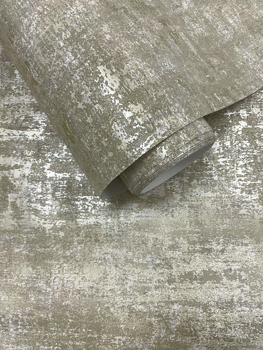Brindle Bead Texture Taupe/Gold by Holden Decor