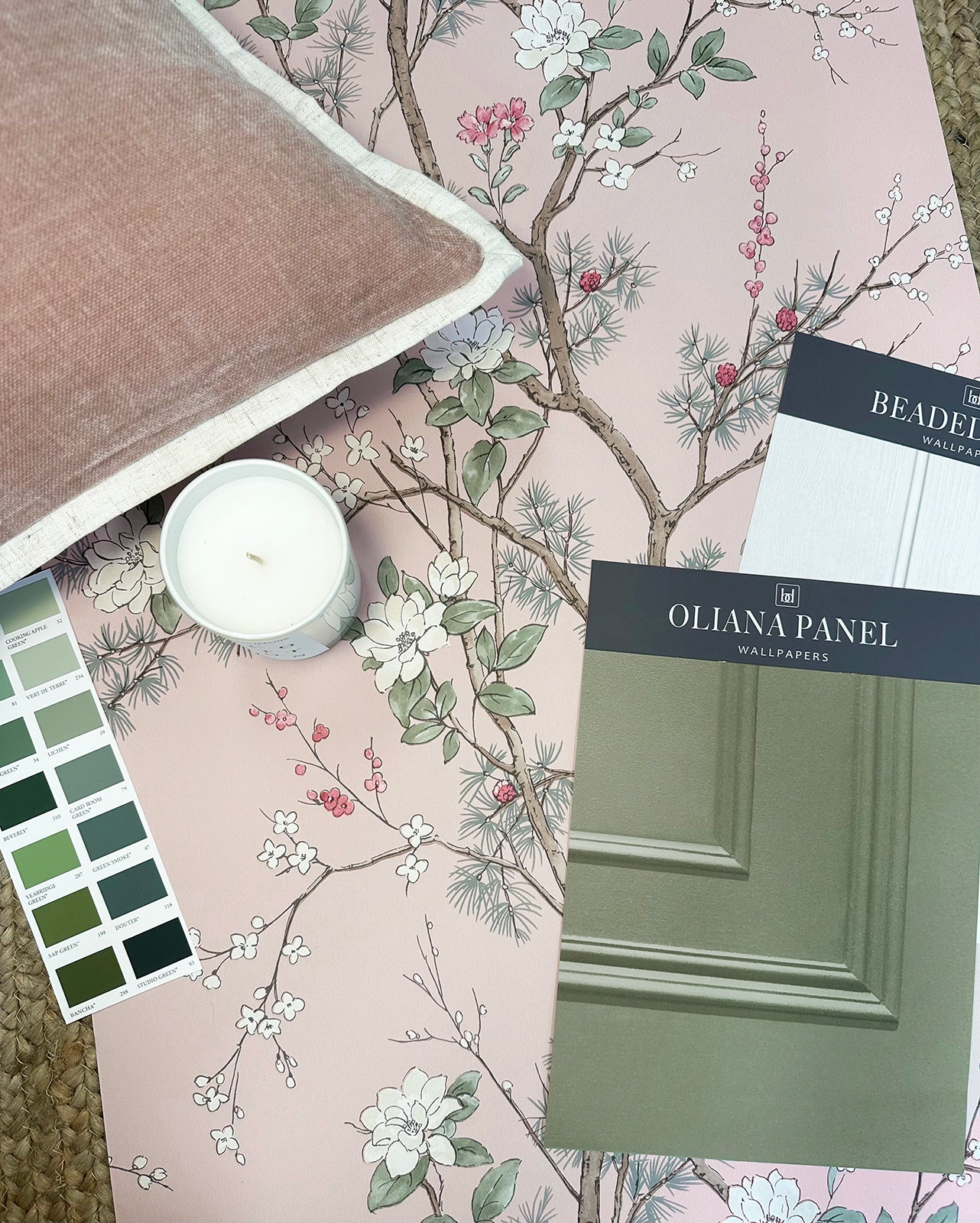 Bridget Floral Blush wallpaper collection by Belgravia Décor