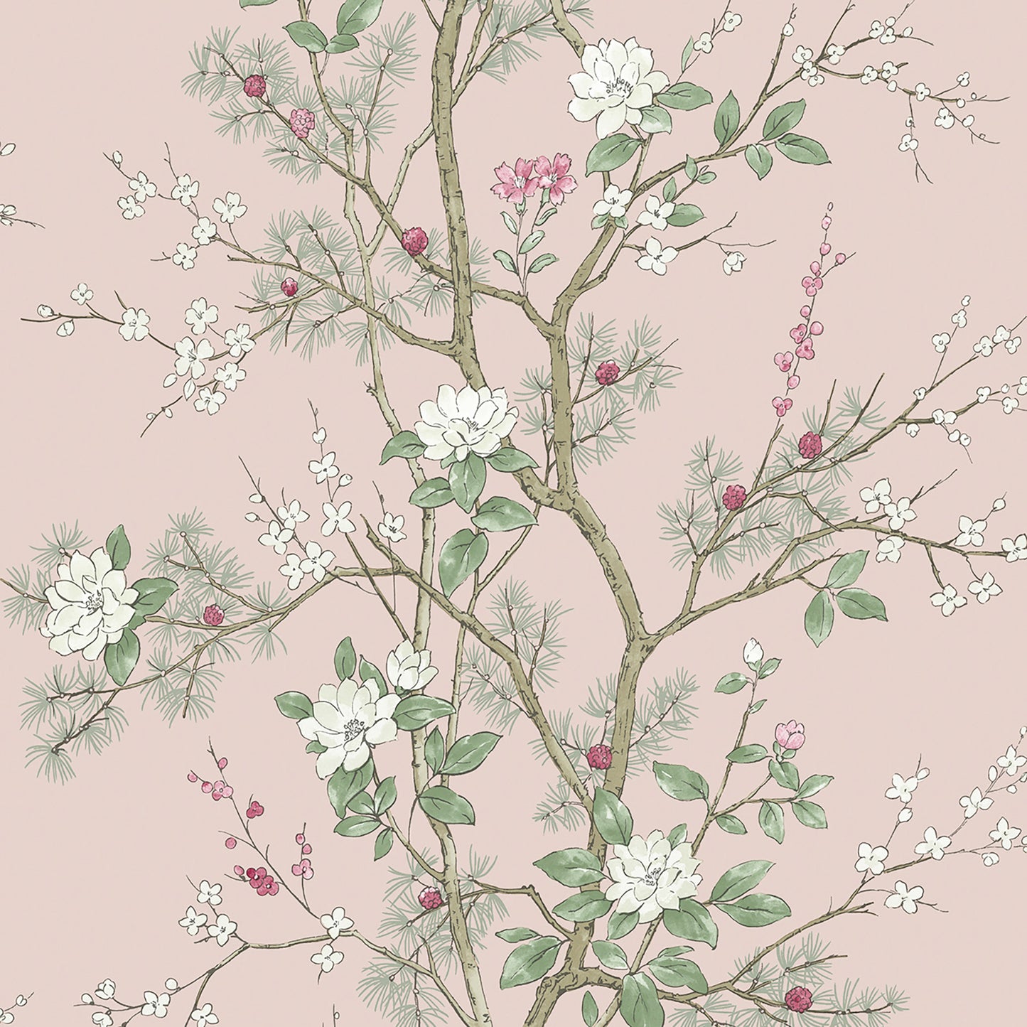 Bridget Floral Blush wallpaper collection by Belgravia Décor