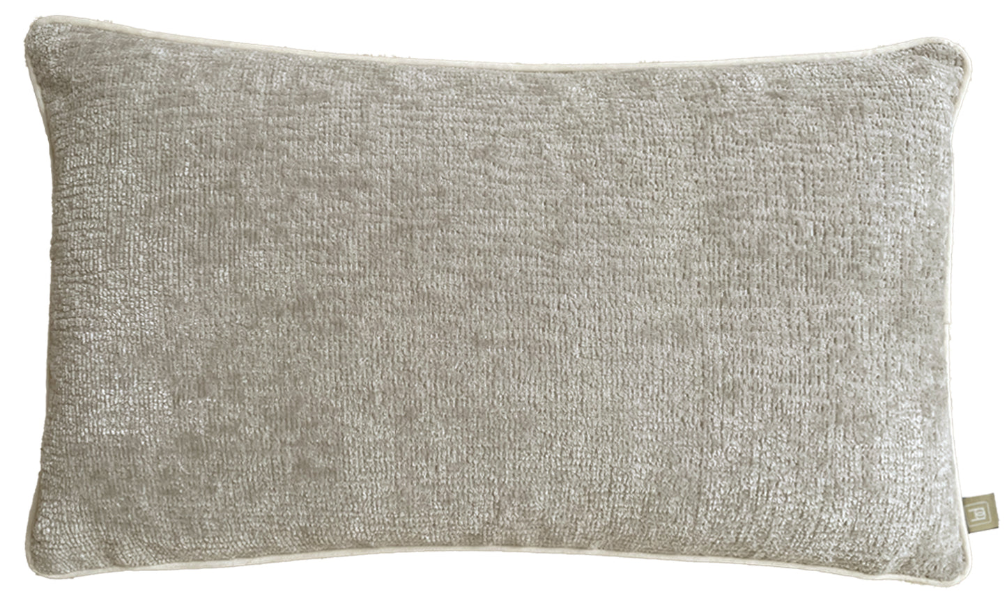 Chenille Cushion Grey 50x30cm pack of 2 by Belgravia