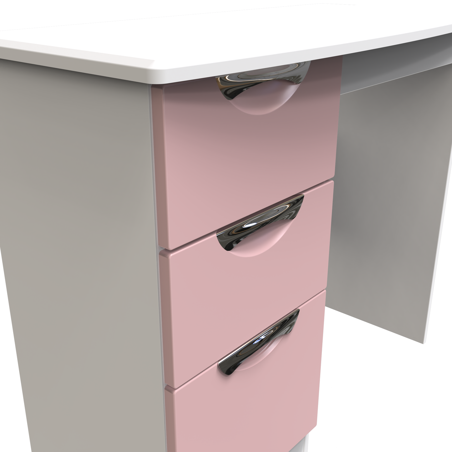 Isabelle Vanity Table in Kobe Pink White by Welcome Furniture