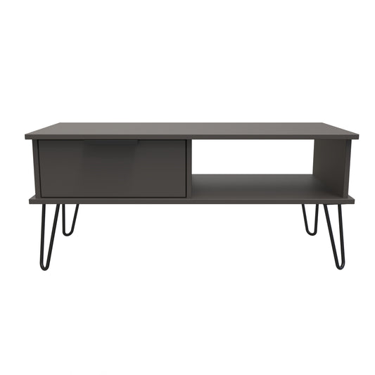 Birdie 1 Drawer Coffee Table in Graphite by Welcome Furniture