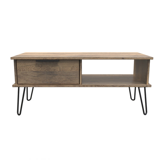 Birdie 1 Drawer Coffee Table in Vintage Oak by Welcome Furniture