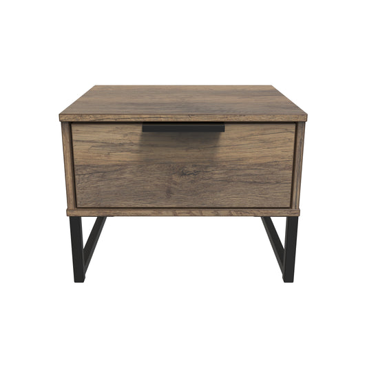 Birdie 1 Drawer Lamp Table in Vintage Oak by Welcome Furniture