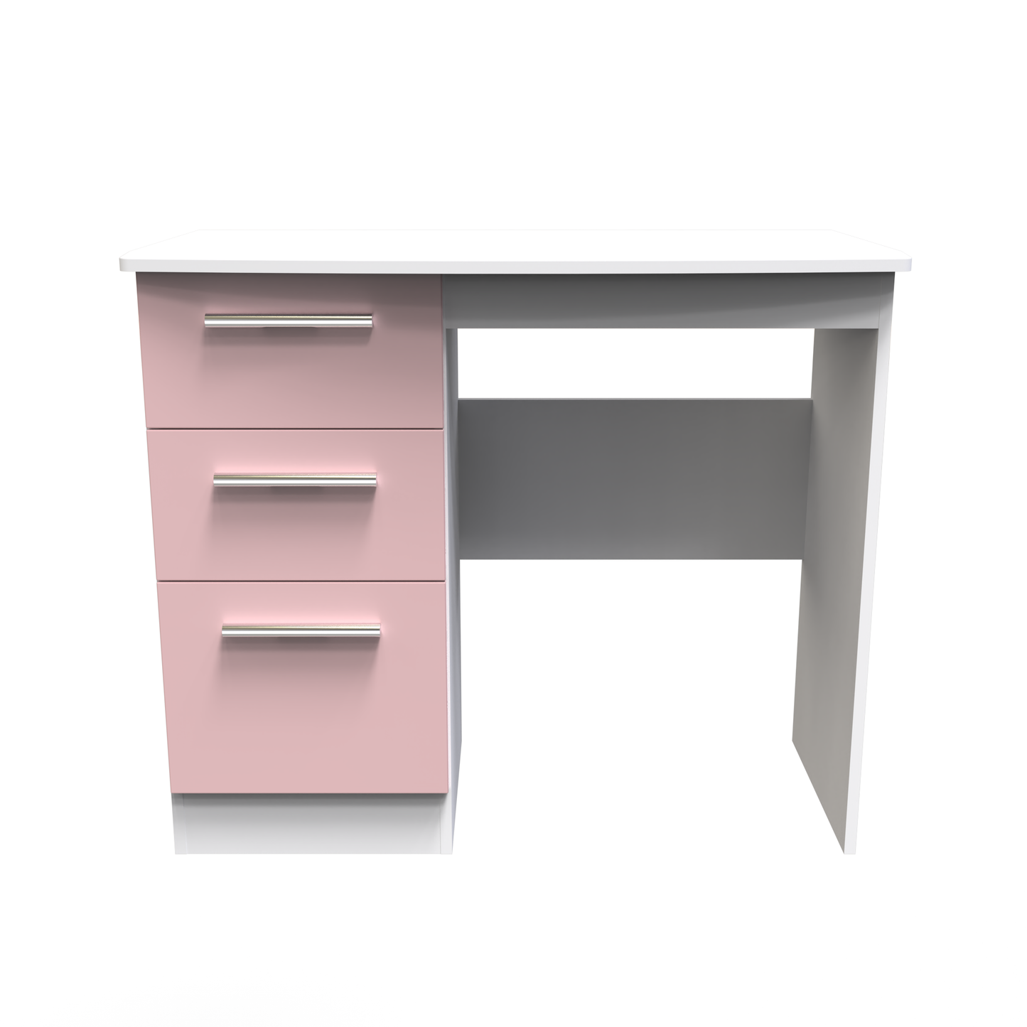 Amelia Vanity Table in Kobe Pink White by Welcome Furniture