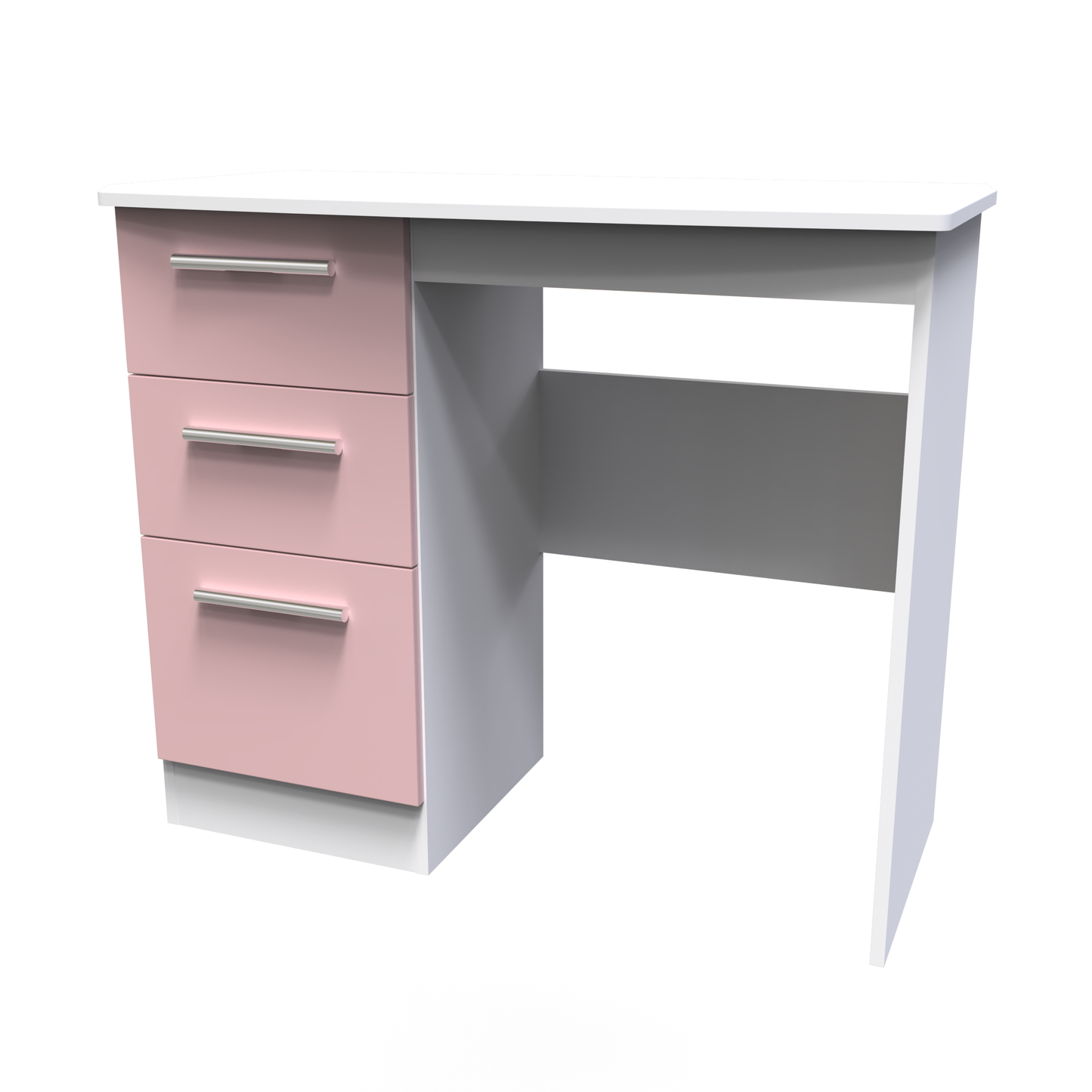 Amelia Vanity Table in Kobe Pink White by Welcome Furniture