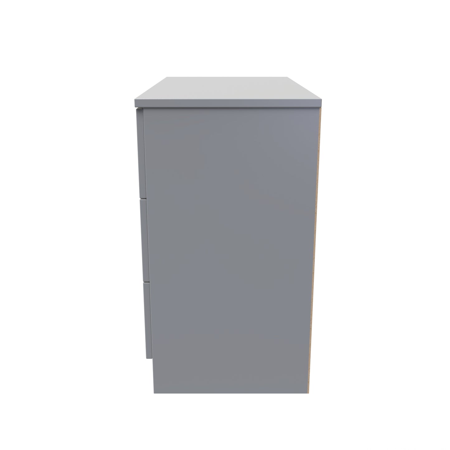 Billie 3 Door Chest in Uniform Gloss Dusk Grey by Welcome Furniture