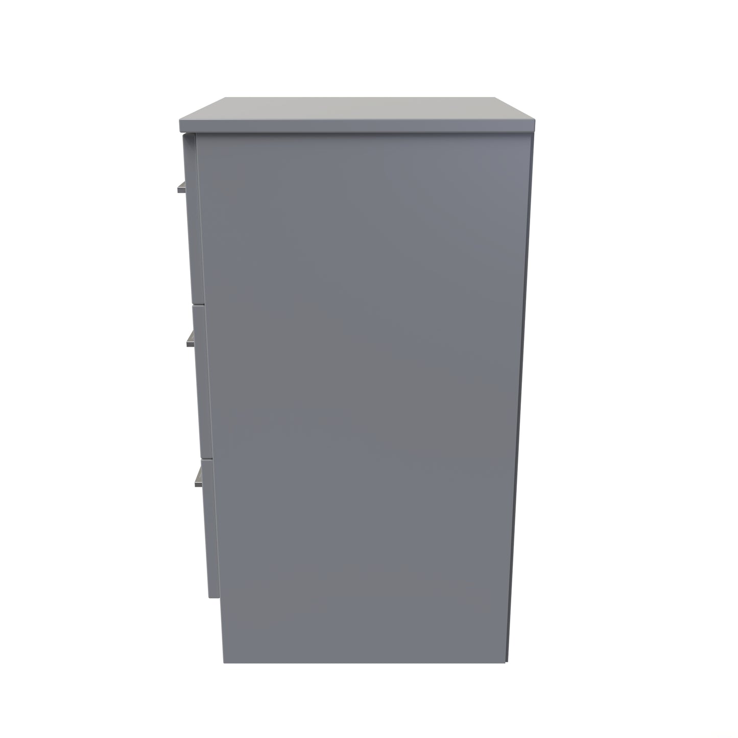 Billie Bedside Table (Wireless Charging) in Uniform Gloss Dusk Grey by Welcome Furniture