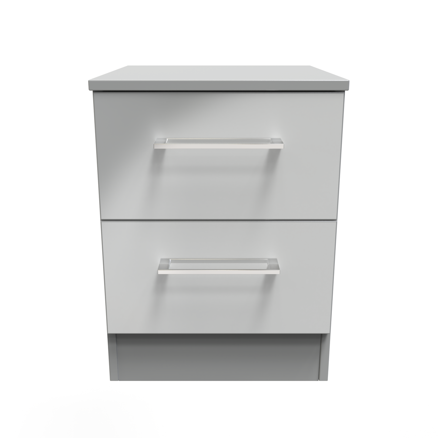 Billie Bedside Table (Wireless Charging) in Uniform Gloss Dusk Grey by Welcome Furniture