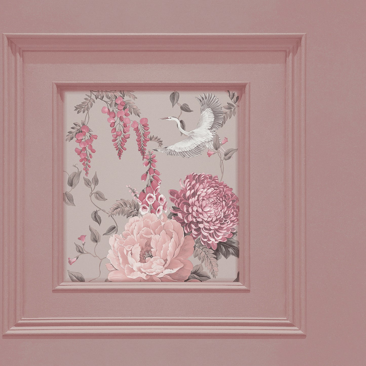 Corinthia Panel Blush Wallpaper by Belgravia Décor