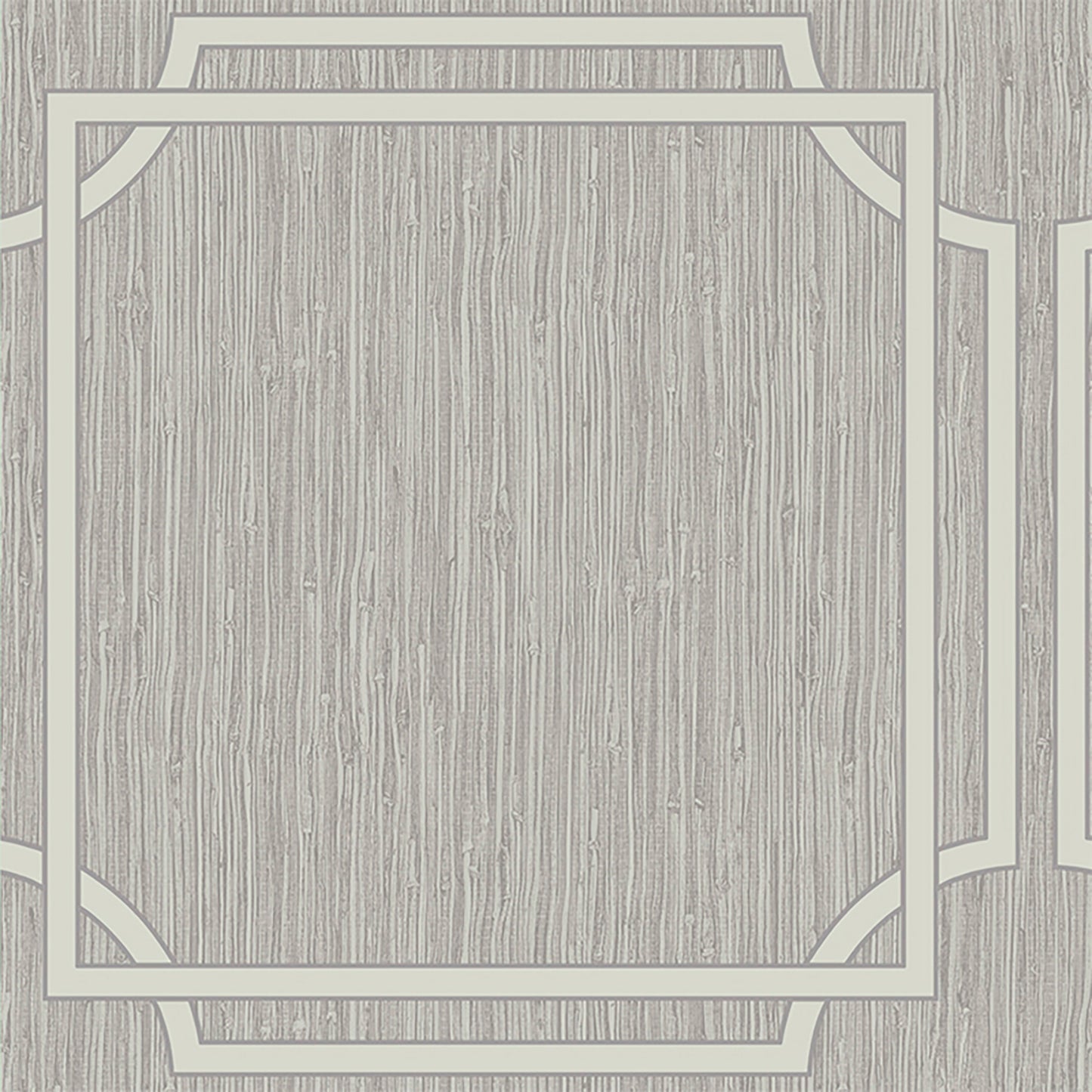 Grasscloth Silver Geometric Wallpaper by Belgravia Décor