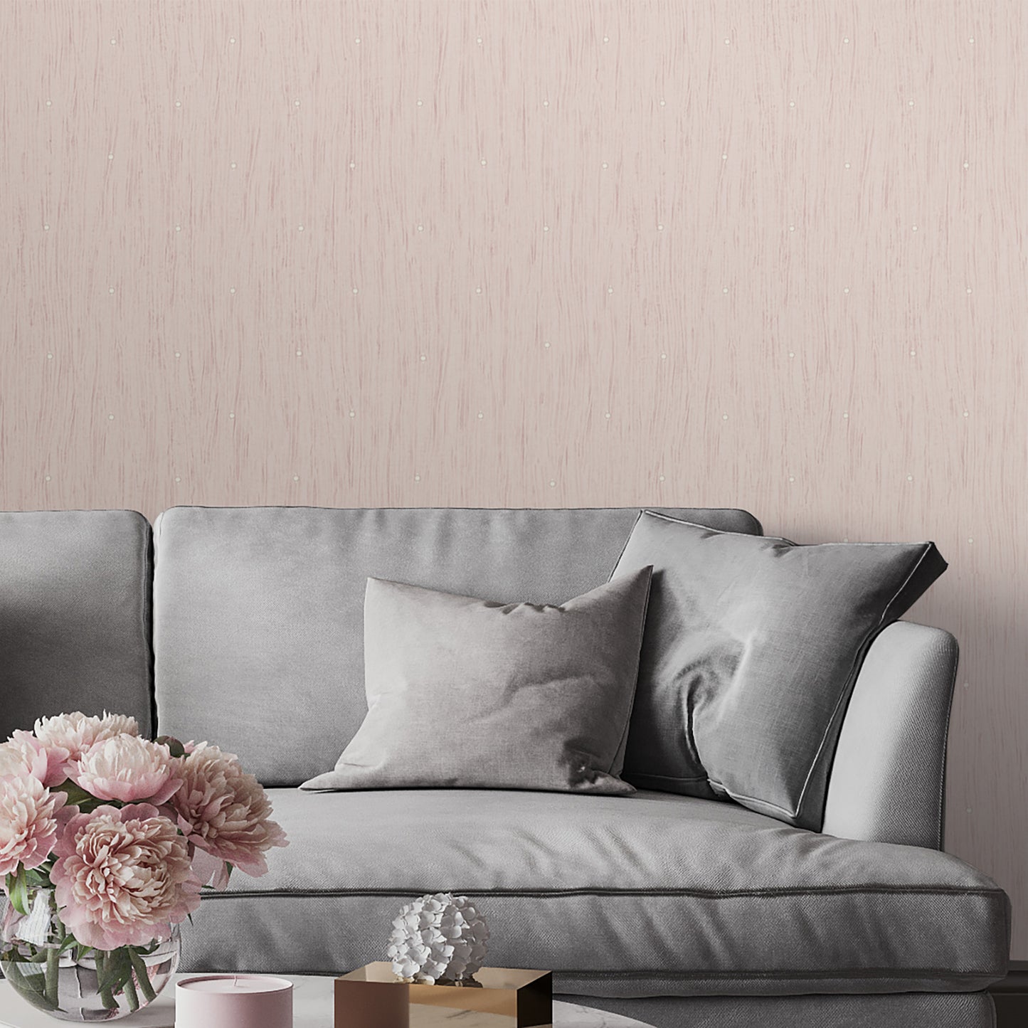 Tiffany Pearl Blush Wallpaper by Belgravia Décor