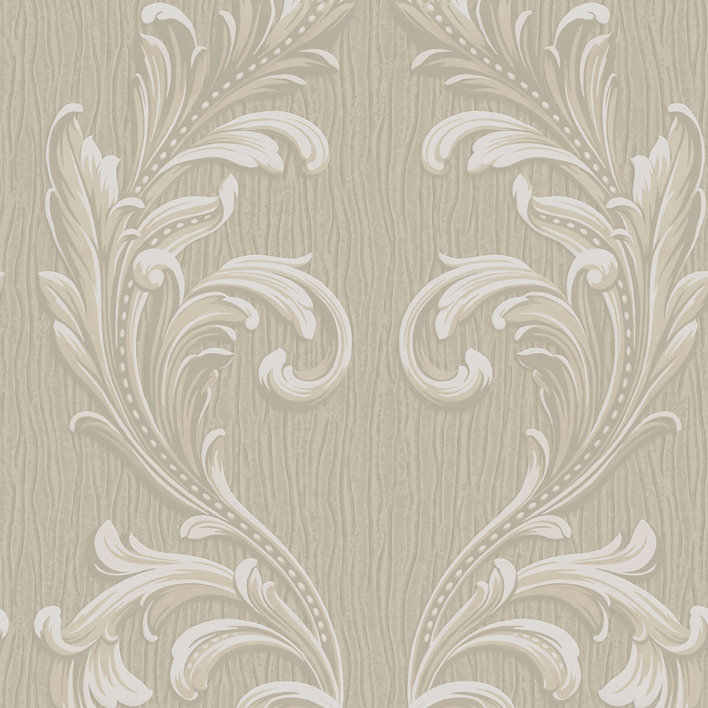 Tiffany Scroll Beige Texture Wallpaper by Belgravia Decor