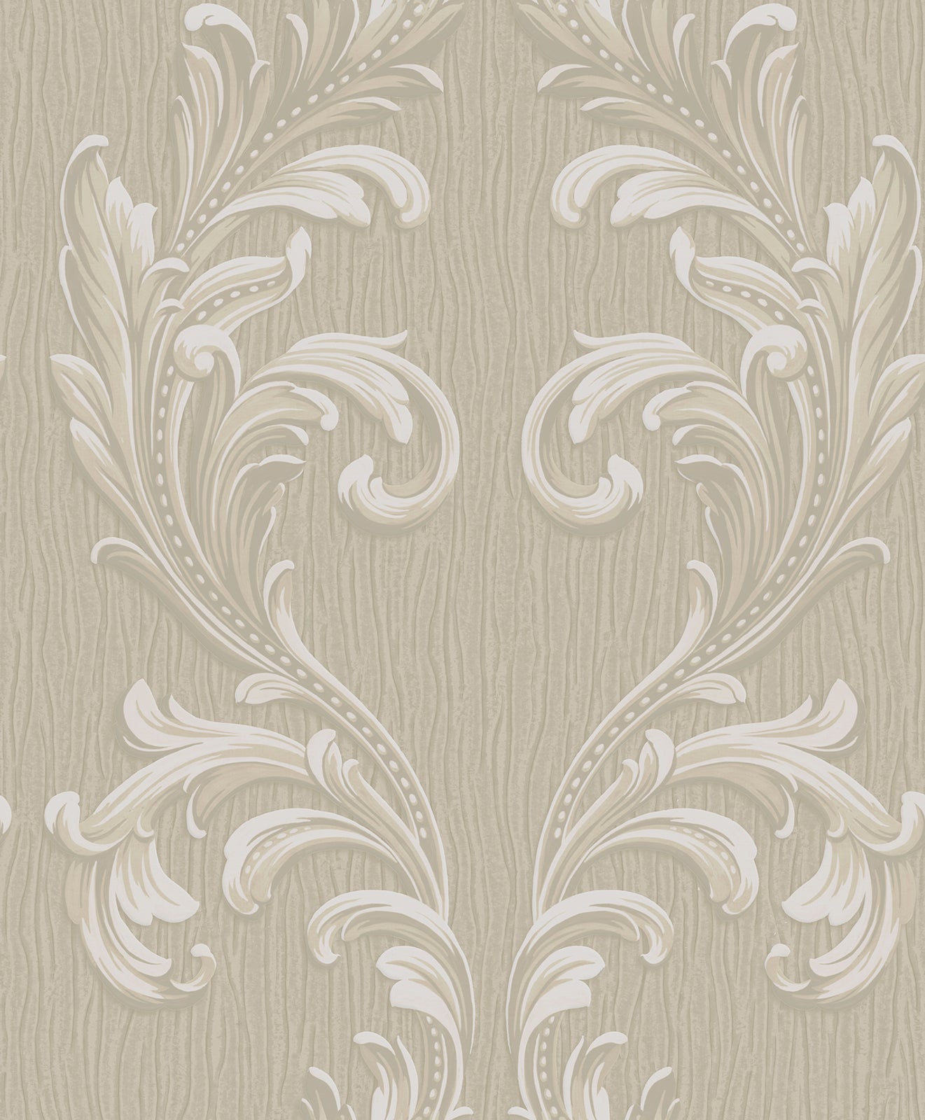 Tiffany Scroll Beige Texture Wallpaper by Belgravia Decor